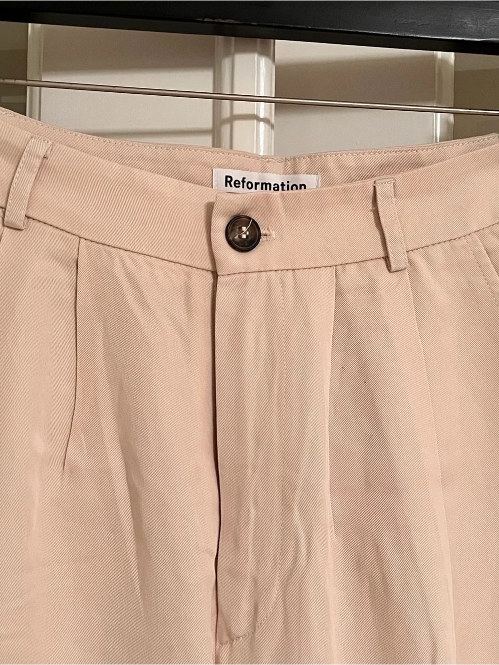 Reformation loose leg pants, cream, 2 - Picture 7 of 7